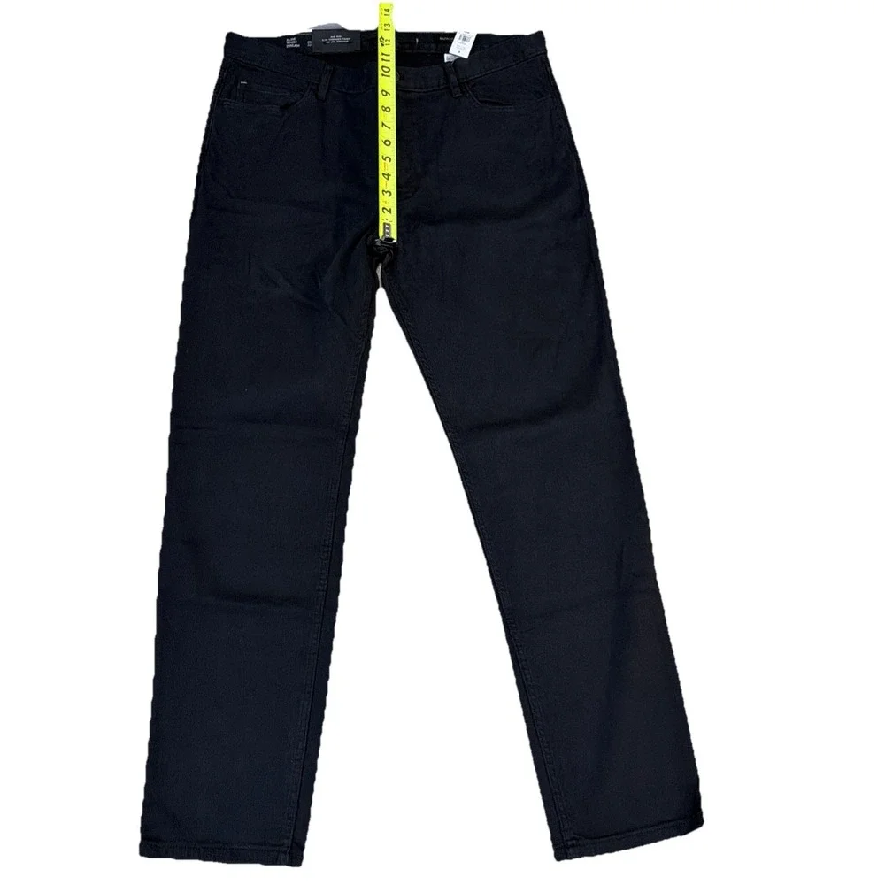 Banana Republic Slim Stretch-Corduroy Traveler Pant Size 36x32 NEW! Black‎